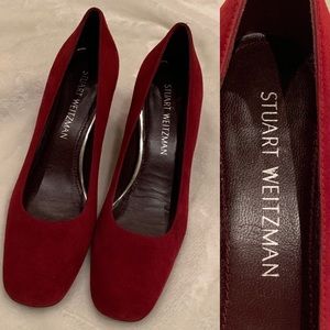 Stuart Weitzman Mary Mid suede pumps